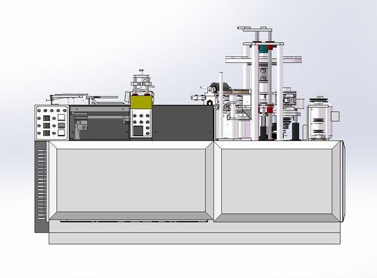 Vollautomatische Einweg-Papierbechermacherei für die Kaffee- und Teeverarbeitung Papierfaltenmaschine 1700 kg