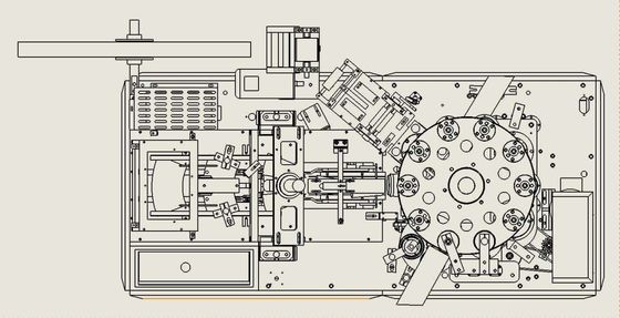 Vollautomatische Maschine zur Herstellung von Einweg-Papierbechern mit einer Geschwindigkeit von 65-85 Stück/min 1700 kg