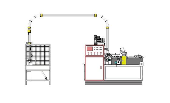 Vollautomatische Papierbecher- und Tellermachmaschine mit Außengröße 2130mm*1350mm*1900mm