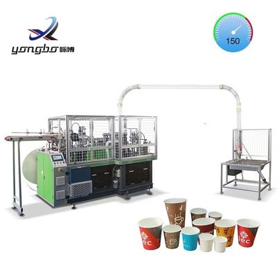 Vollautomatische Papierbechermaschine für Lebensmittelgeschäfte 120-150 Stück/Min Produktionskapazität
