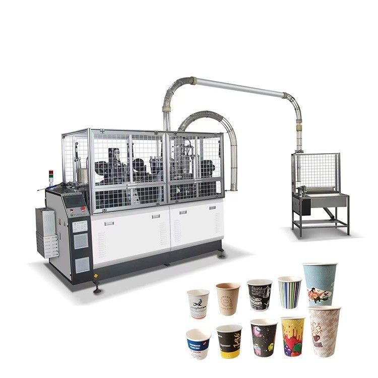 2-12 Oz Papierbecherformmaschine mit Doppelwand-Design Außengröße 2200*1350*1900mm und 2500 kg Kapazität