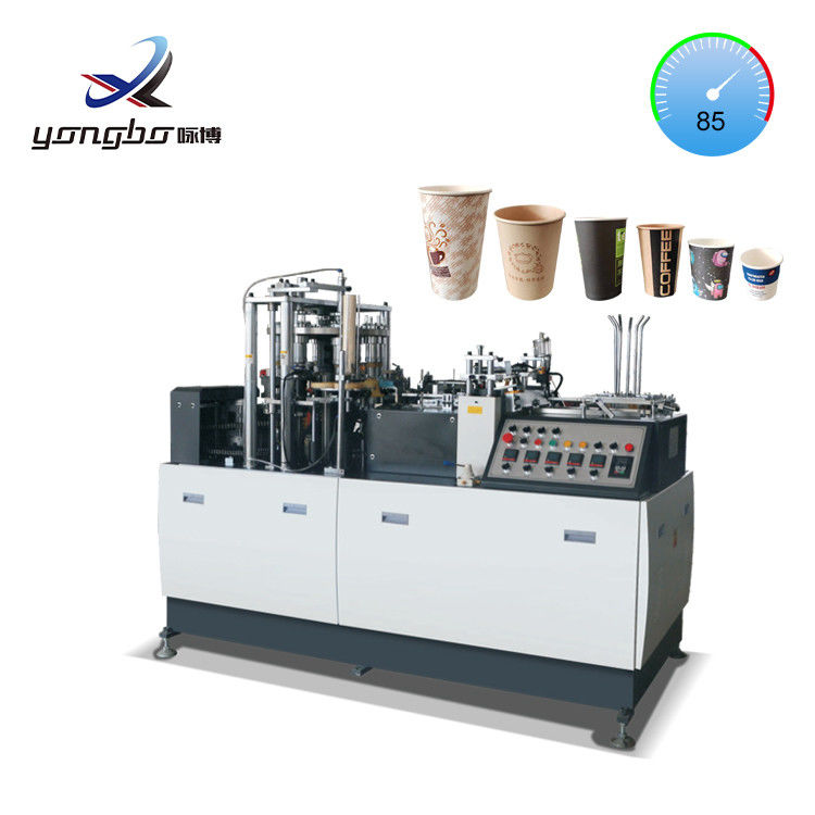 4kw vollautomatische Kaffeetasse aus Papier Einweg-Tasse aus Papier Formmaschine mit Einzel-/Doppel-PE-beschichtetem Papier